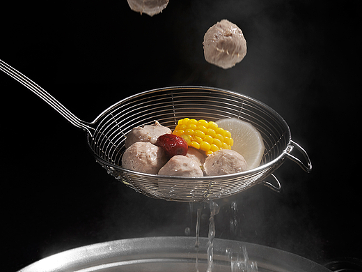 潮汕牛肉火锅菜品摄影