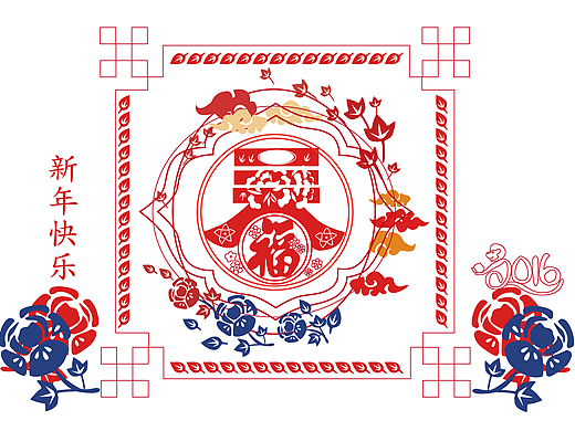 春节剪纸