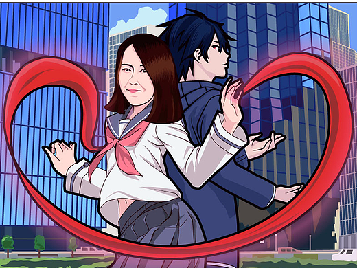 动漫《你的名字》友情客串（个人主页-ZMjIzNzIwMjg=） - 单幅漫画 - 站酷设计师When冬原创素材 - 站酷ZCOOL