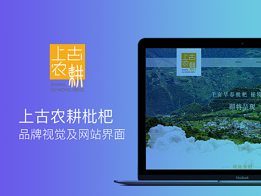 上古农耕生态农业品牌视觉及界面