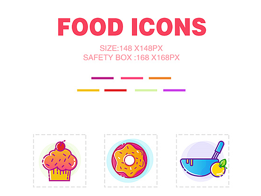 food icons（个人主页-ZMjMxOTk4ODQ=） - 图标 - 站酷设计师Alieenlee原创素材 - 站酷ZCOOL