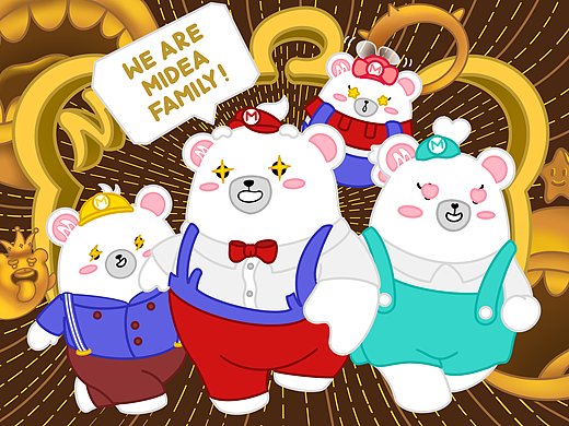 Midea FamilyQ版形象设计