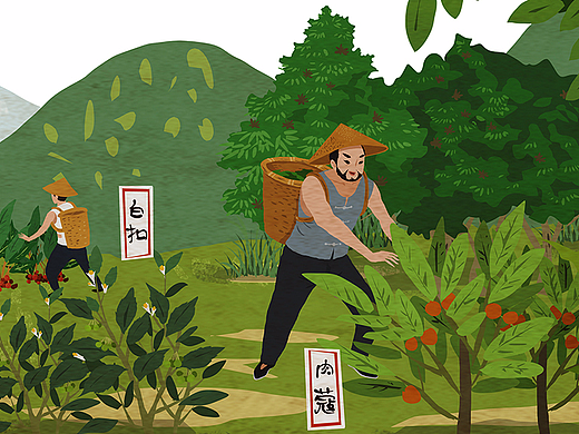 蜀和秦砂锅米线&土豆粉连锁餐厅 墙画