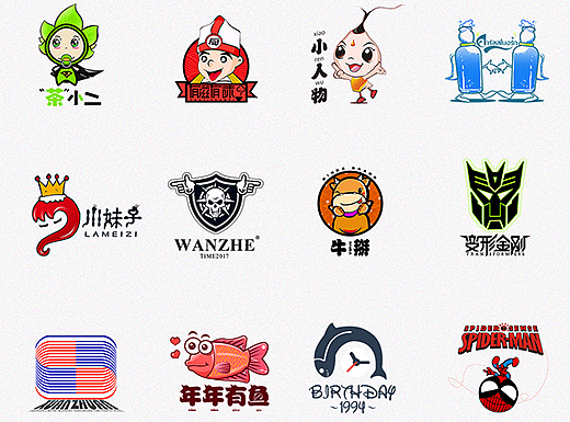 标志设计丨2017卡通LOGO设计整理 