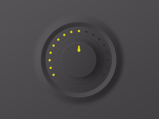 【临摹】UI_拟物_旋钮