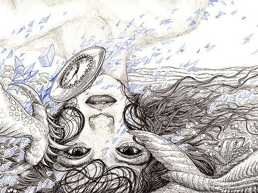 《奇异梦世界》纸本手绘  潜意识推画