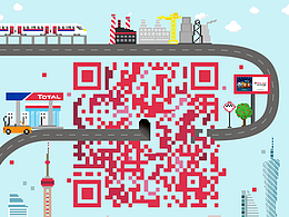 道达尔Total像素二维码动态图