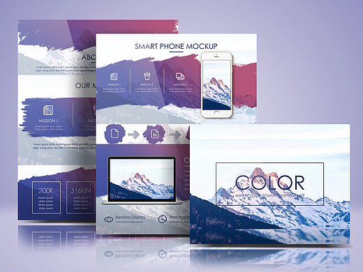 文艺水彩风汇报模版（上）（个人主页-ZMjI5NTQ4MjQ=） - PPT/Keynote - 站酷设计师立志学英语的冰冰原创素材 - 站酷ZCOOL