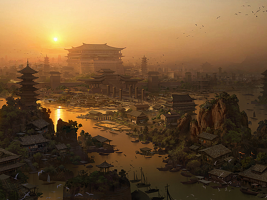 康晨曦老师中国风场景欣赏