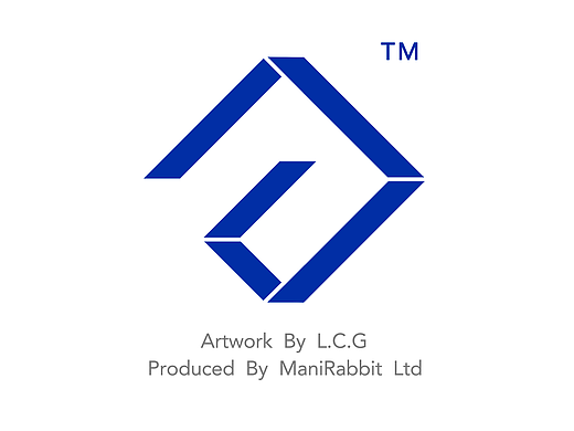 VI设计设计师个人LOGO设计蓝色几何L.C.G三字母合一