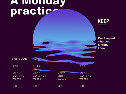 八周——C4D动态海报