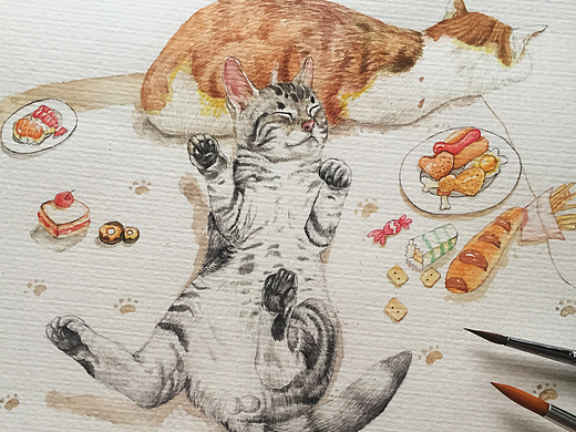 猫（个人主页-ZMjMzNzYxMjQ=） - 创作习作 - 站酷设计师爱画画的馋猫原创素材 - 站酷ZCOOL