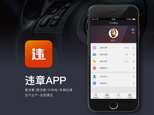 违章查缴APP 界面设计 APP展示