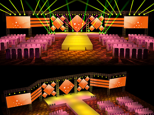 企业年会舞台设计（个人主页-ZMjI3OTAyNTY=） - 舞台美术 - 站酷设计师罗邦志原创素材 - 站酷ZCOOL