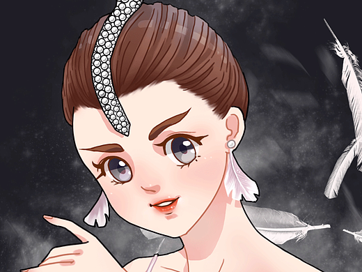 芭蕾舞剧演员-插画练习（个人主页-ZMjM2MTAxNDA=） - 创作习作 - 站酷设计师二力原创素材 - 站酷ZCOOL
