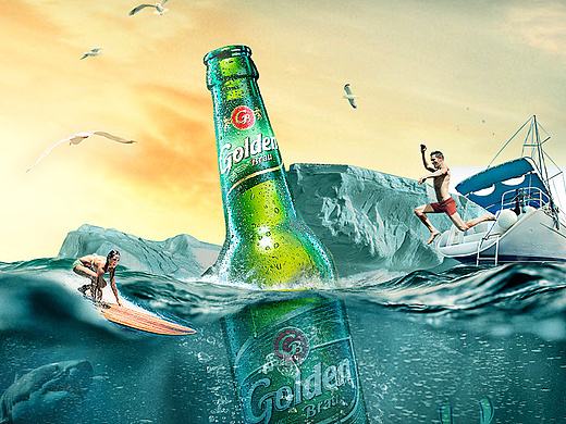 啤酒 海报 创意