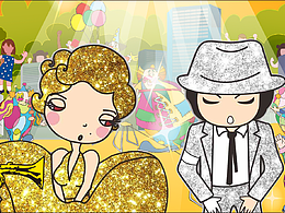 上海迪士尼乐园墙体彩绘涂鸦绘制过程图 