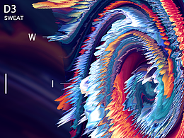 3D蓝色漩涡效果