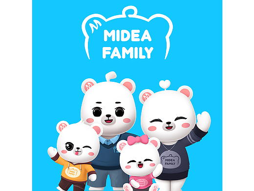 Midea Family Q版形象设计