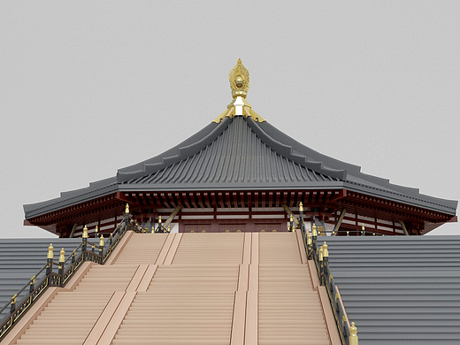 明堂遗址保护建筑建模渲染（Cinema 4D＋VRay）