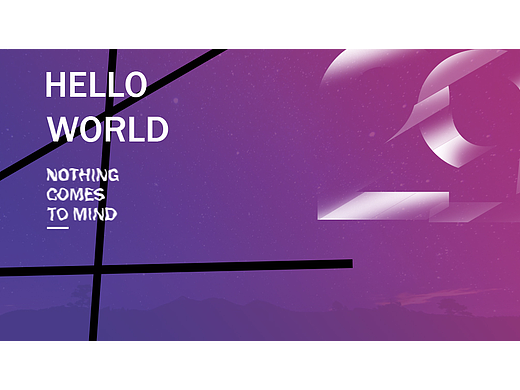 Hello！world ：）