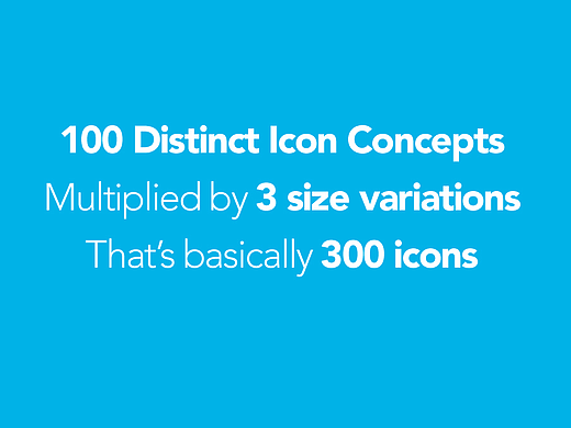 100个描边风格图标