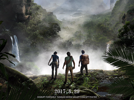 鬼吹灯之云南虫谷电影海报合成练习