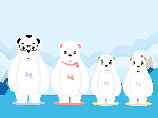 M熊家族（个人主页-ZMjI2NDk0ODQ=） - IP形象 - 站酷设计师画一航原创素材 - 站酷ZCOOL