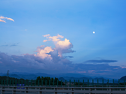 龙门大桥-夕阳西下