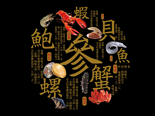 海鲜包装 海信礼盒 单品海鲜