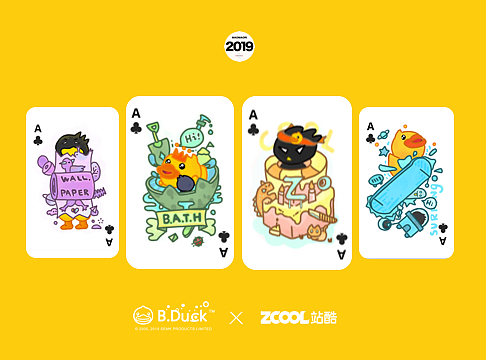 B.Duck小黄鸭 x ZCOOL站酷联名扑克