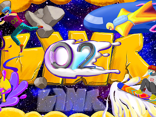 领克02涂鸦风壁纸