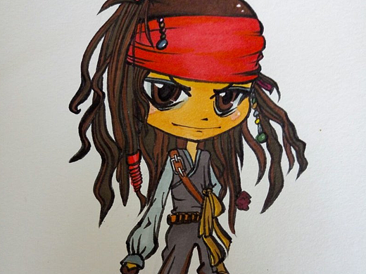 马克笔手绘卡通人物