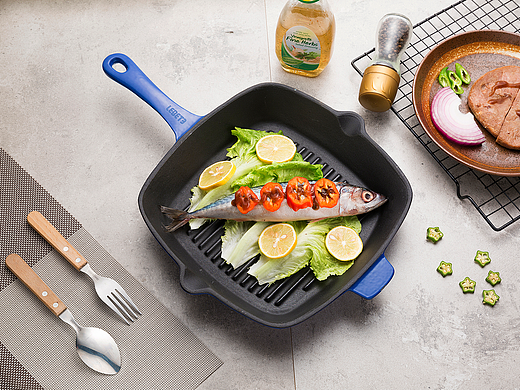 丽贝德牛排锅拍摄