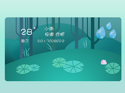 天气软件UI界面绘制
