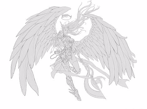 天使（个人主页-ZMjI5NjgyMTY=） - 游戏原画 - 站酷设计师云深不知原创素材 - 站酷ZCOOL