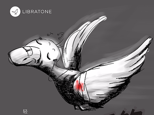 TRACK+耳机“惊弓之鸟”海报