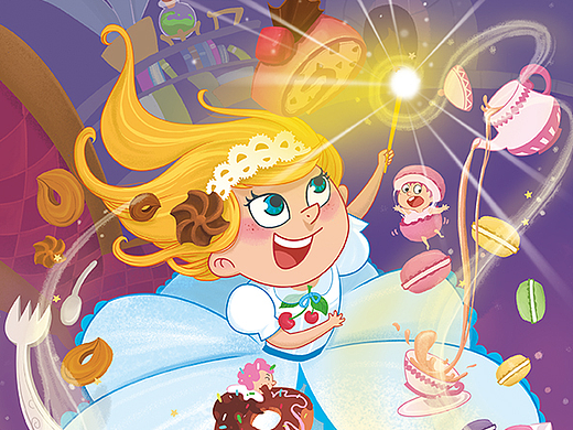 小仙女的下午茶（個人主頁-ZMjM0ODcyMDQ=） - 兒童插畫 - 站酷設(shè)計師章魚丸子歪原創(chuàng)素材 - 站酷ZCOOL