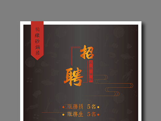 餐饮招聘海报（个人主页-ZMjI3NTU5OTY=） - 海报 - 站酷设计师小大王子原创素材 - 站酷ZCOOL