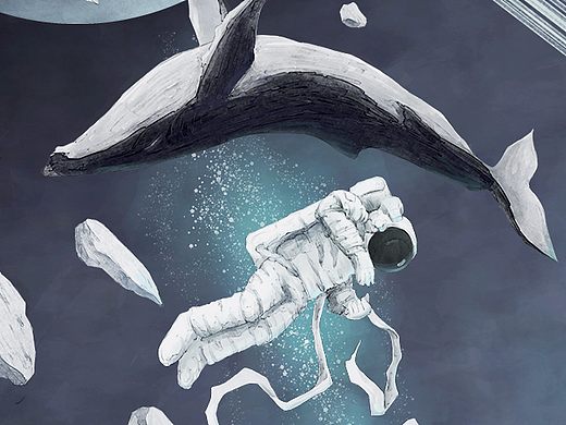 宇航员与座头鲸