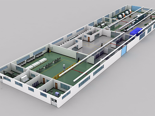 未来工厂，工业4.0厂房设计，全自动化工厂车间