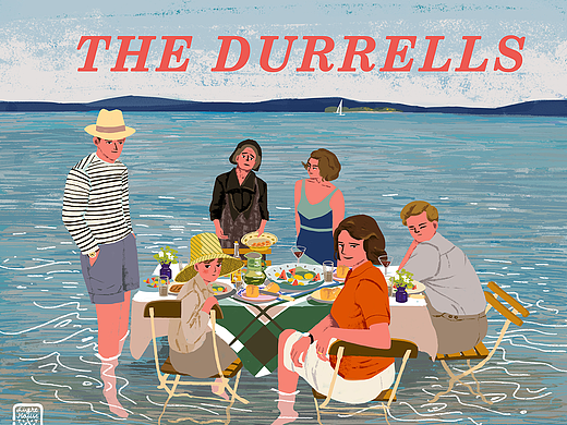 《德雷尔一家》海报（个人主页-ZMjMwMDQ0NzI=） - 创作习作 - 站酷设计师LightHouseTT原创素材 - 站酷ZCOOL