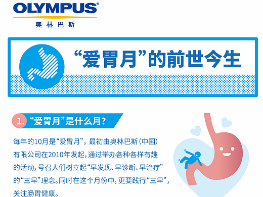 奥林巴斯“爱胃月”宣传信息图设计