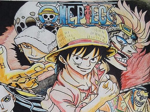 手绘插画——海贼王