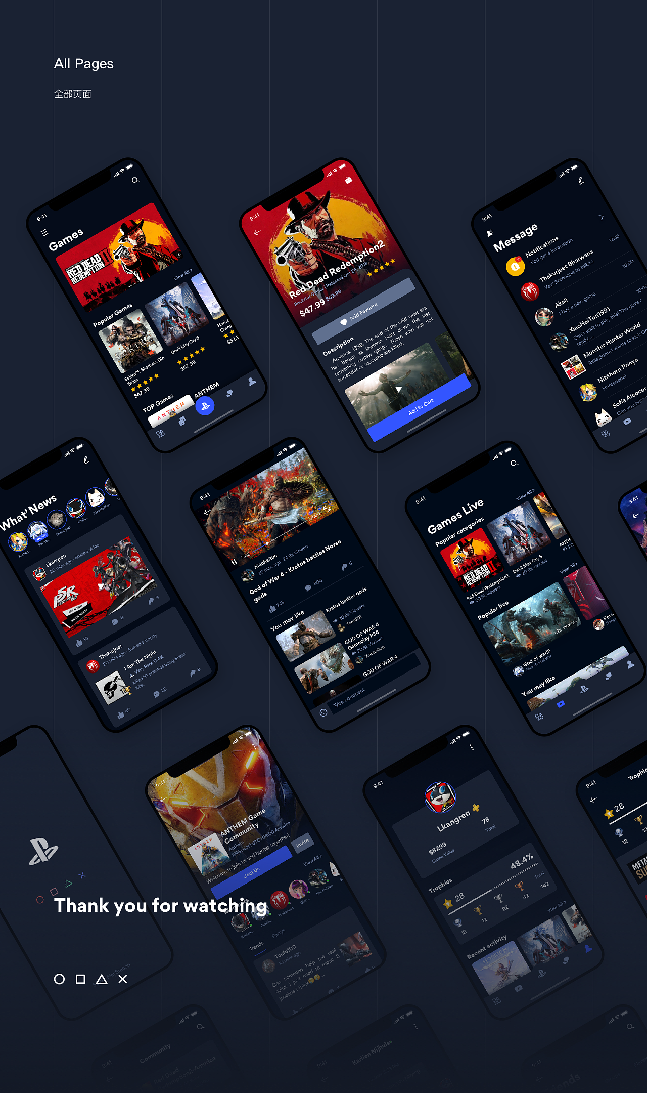 索尼playstation游戏社区改版设计|ui|app界面|家常豆腐 - 原创作品