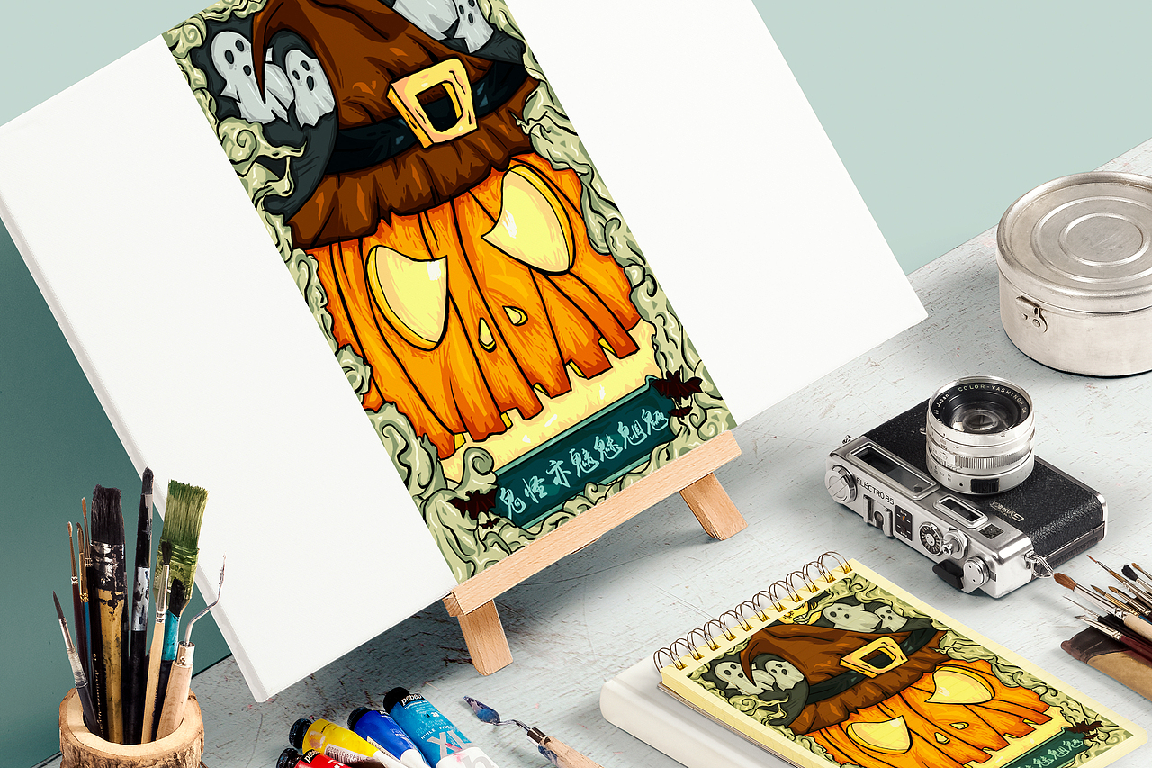 鬼南瓜（图ZMTgyMjU2OTY4） - 创作习作 - 站酷设计师扛大象骑蚂蚁原创素材 - 站酷ZCOOL