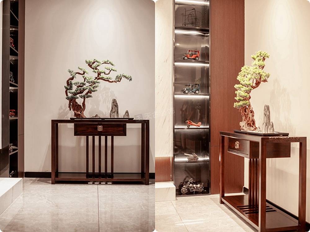 龙湖东桥郡装修实景展示:新中式风格,大学城天古装饰