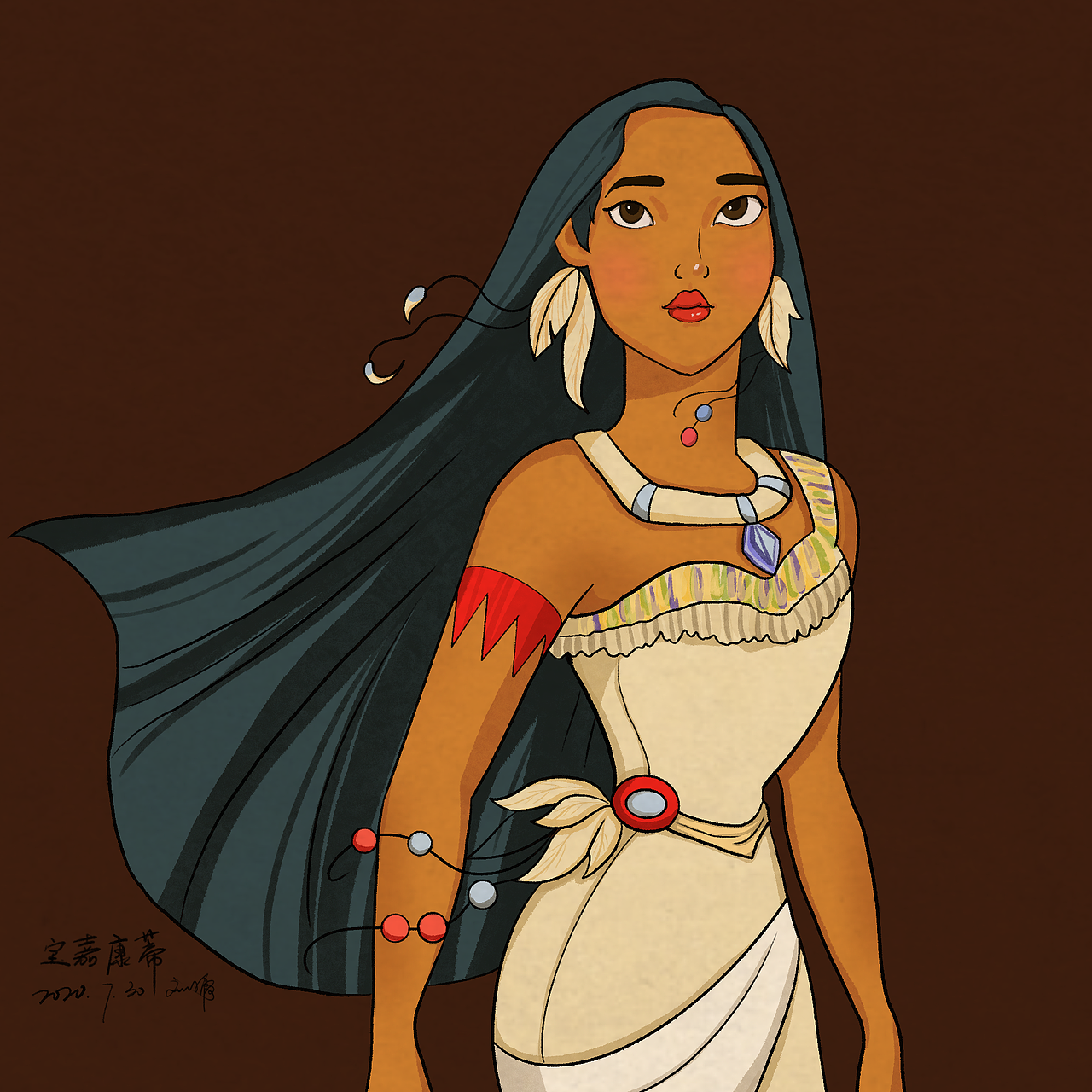 迪士尼公主|插画|创作习作|牛小鞋_原创作品-站酷zcool