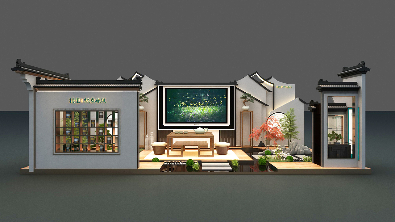新中式商场展厅（图ZMjIzMjc4ODEy） - 其他三维 - 站酷设计师zoo器原创素材 - 站酷ZCOOL