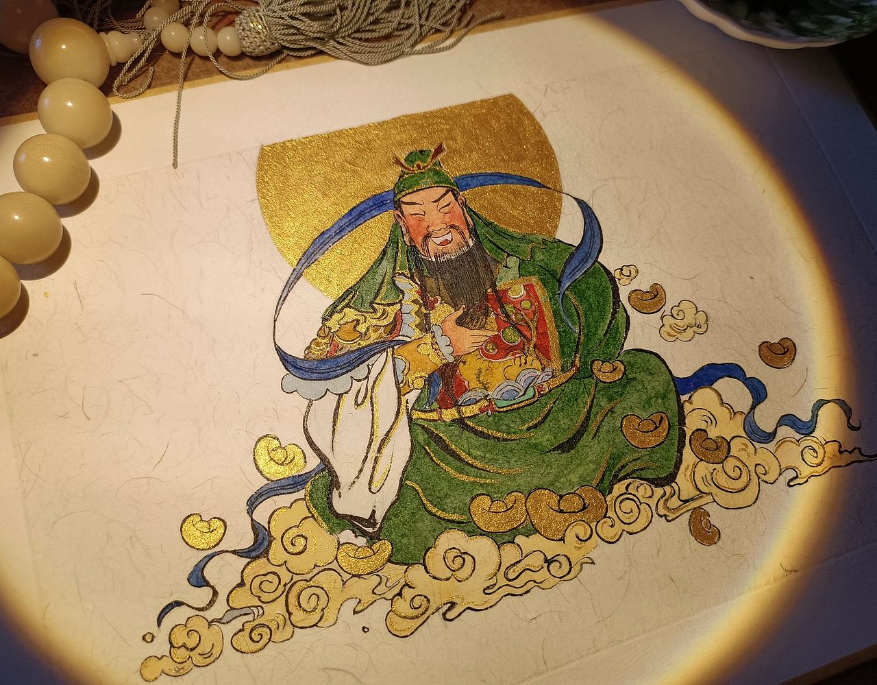 挥金如铁式画武财神关二爷（图ZMzQ0MzY4NDQw） - 创作习作 - 站酷设计师不二画坊云灵原创素材 - 站酷ZCOOL
